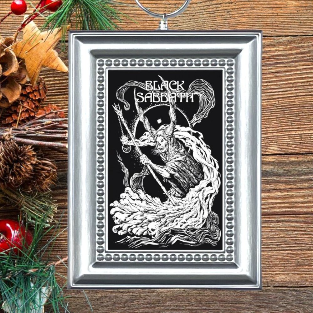Black Sabbath Rock Band Memorabilia Christmas Tree Ornament
